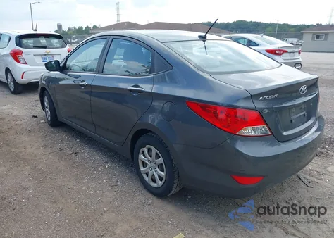 2012 Hyundai Accent Gls from USA, damaged, VIN KMHCT4AE9CU197961